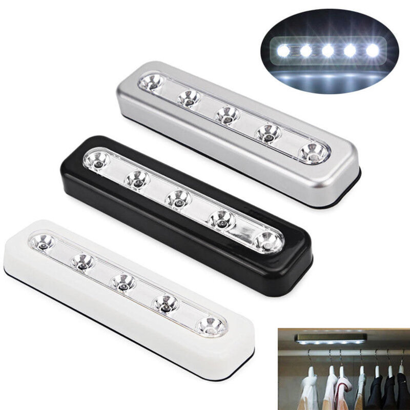 LED Magnetic Cabinet Touch Lamp rimovibile multiuso armadio luce notturna corridoio lampada da parete portatile facile armadio luce