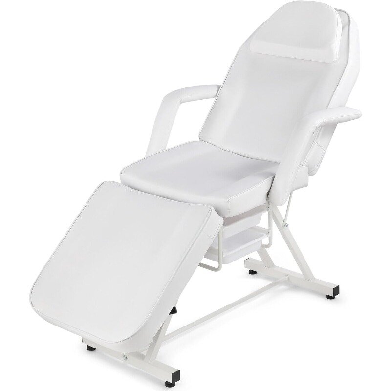 Facial Bed Massage Table Adjustable Tattoo Chair W/Free Barber Bed Spa Chair Salon Massage Equipment Tattoo Bed
