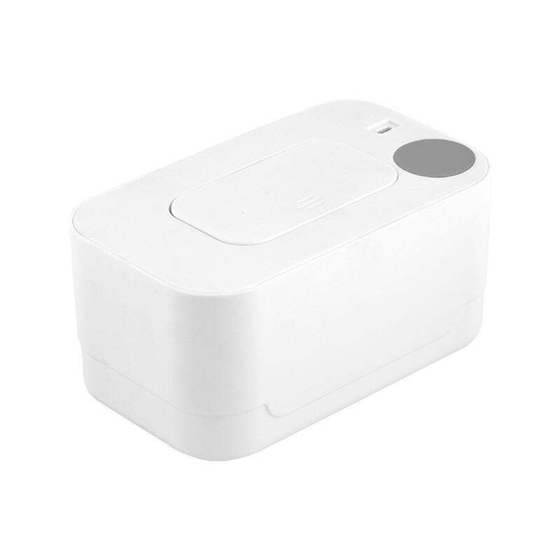 Dispenser tisu basah penghilang hangat, pemanas lap Mini dengan tampilan Digital portabel untuk luar ruangan perjalanan tisu basah rumah