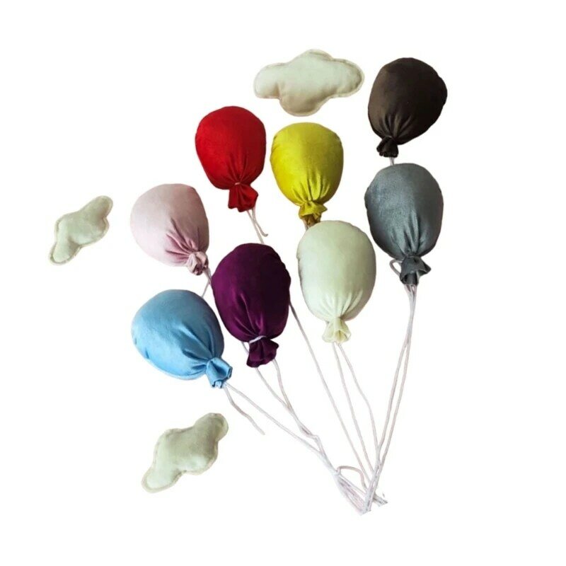 Noworodka fotografia rekwizyty kolorowy balon chmura pozowanie rekwizyty sesja zdjęciowa dla dzieci DIY tło do zdjęć dekory na