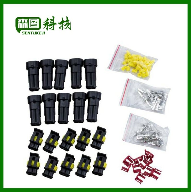 Promotion! 10 Kit 2 Pin Way Waterproof Electrical Wire Connector Plug