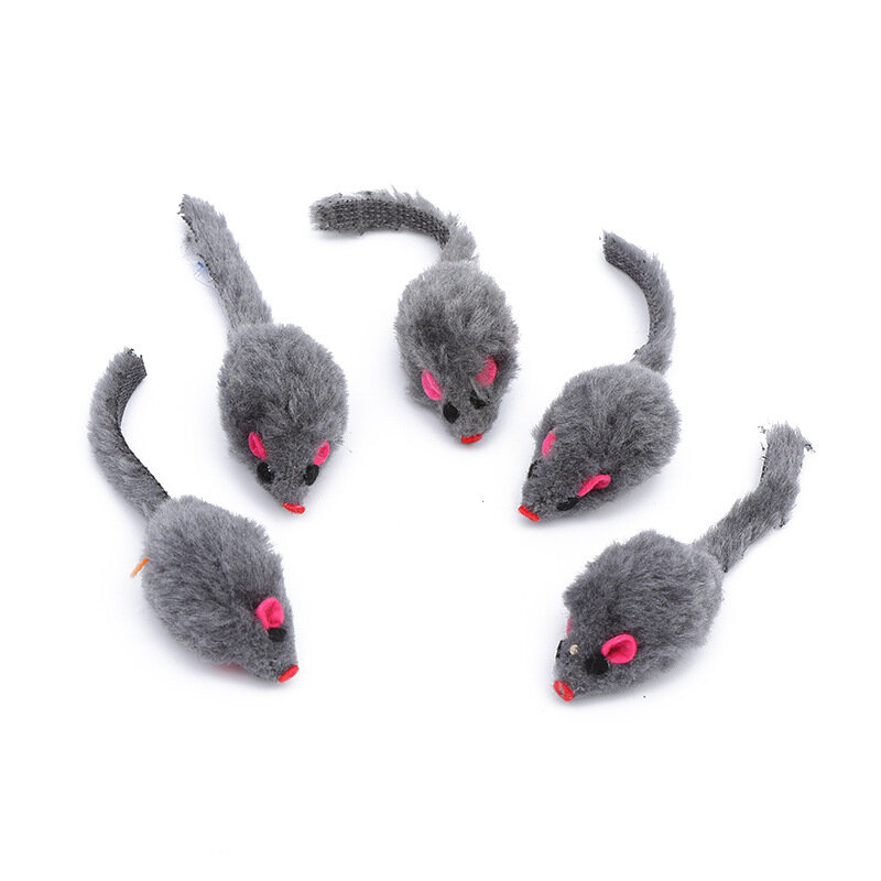 10Pcs Plush Simulation Mouse Interactive Cat Pet Catnip Teasing Interactive Toy for Kitten Gifts Supplies