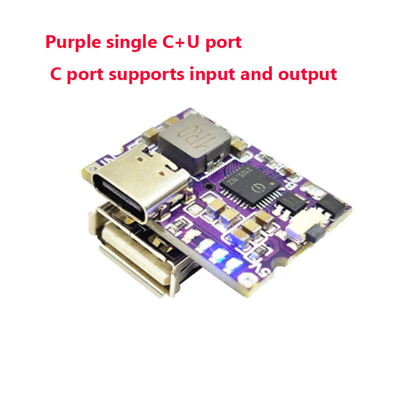 Mini placa base de cargador tipo c de 5V a 4,2 V, módulo integrado de carga y descarga de 3A, puede cargar teléfonos móviles de 5V a 4,2 V