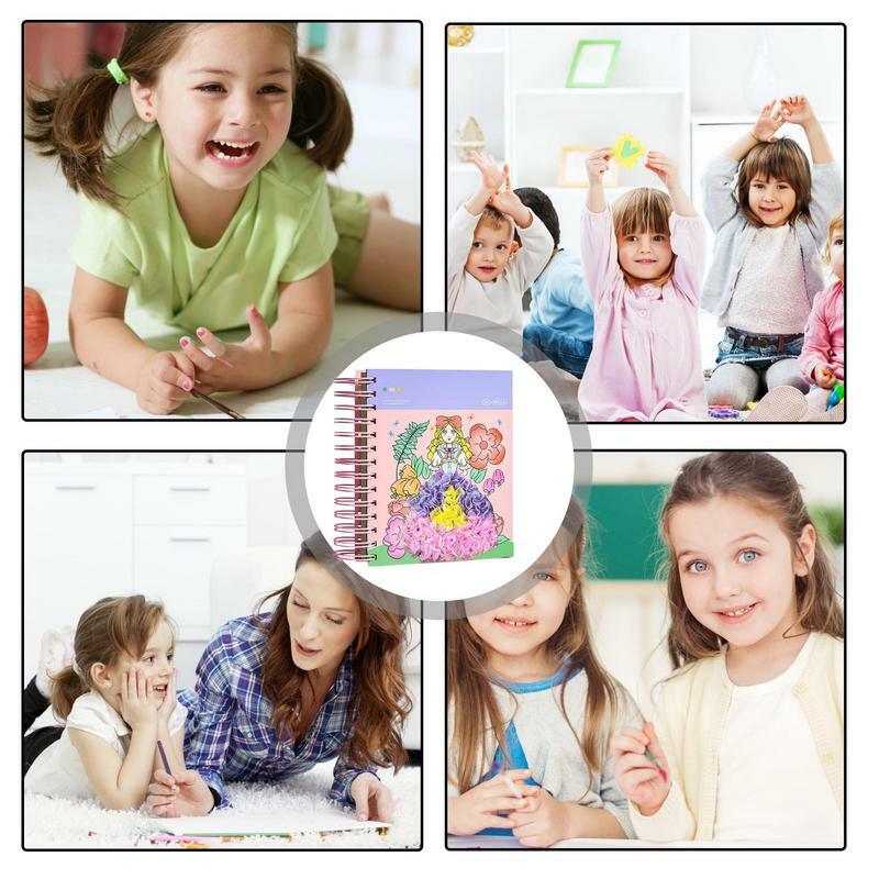 Kit de peinture de poche pour enfants, design de mode, livre de dessin, arts et artisanat faits à la main, bricolage