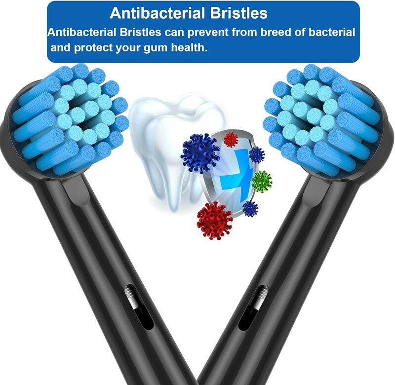 Têtes de brosse à dents électrique noire pour Oralb Braun, accessoire de soin des gencives sensibles, compatible avec Oral-b 7000 Pro 1000 500