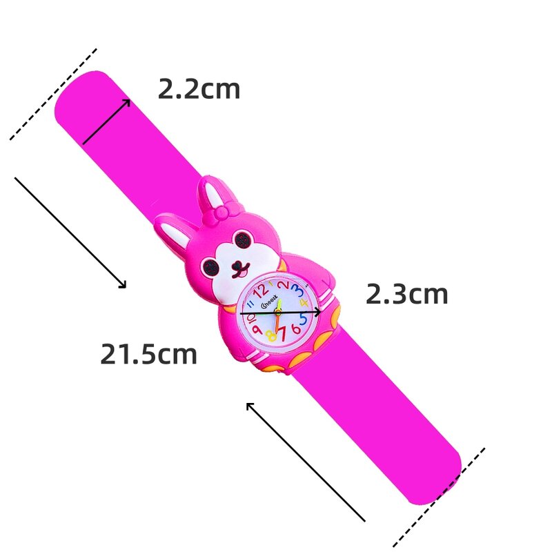 6 видов стилей мультфильм кролик игрушки детские часы модные водонепроницаемые часы для девочек для детей подарок на день рождения Браслеты