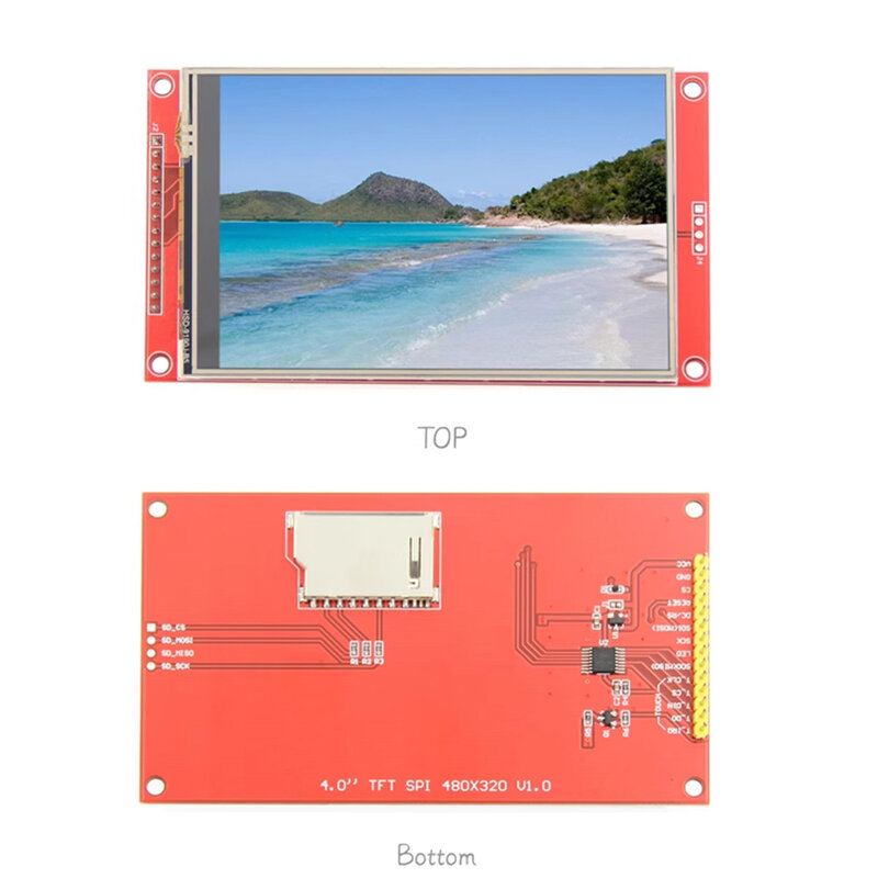 SPI TFT LCD لوحة اللمس ، وحدة المنفذ التسلسلي ، ILI9341 ، 240x320 المسلسل LED العرض ، 2.2 "، 2.4" ، 2.8 "، 3.2" ، 3.5 "، 4.0" ،