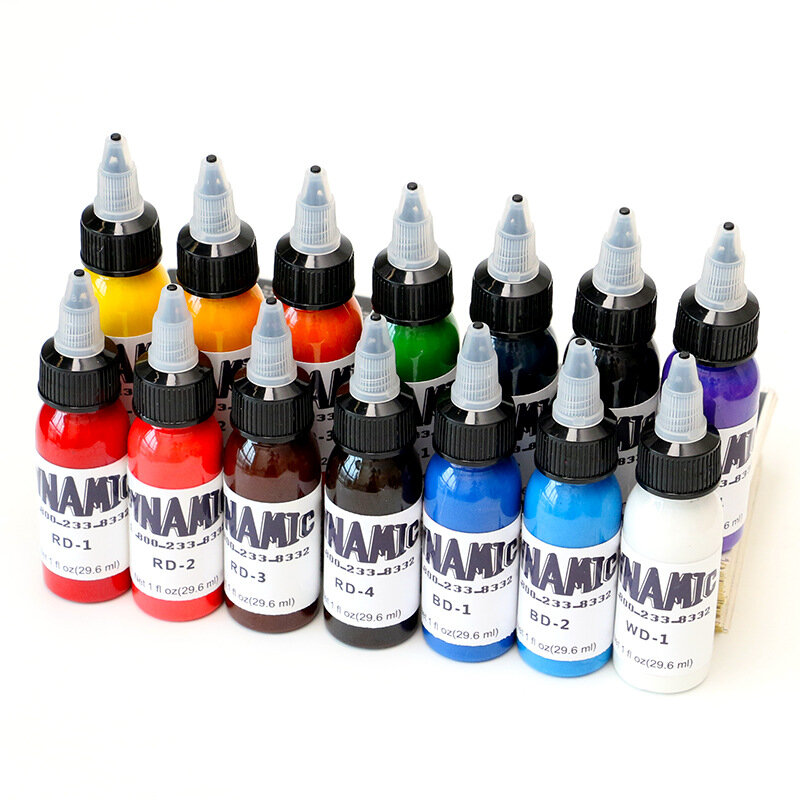14Colors Professional Tattooink for Body Art Natural Plant Waterproof Micropigmentation Pigment Permanent Tattoo Ink 30Ml