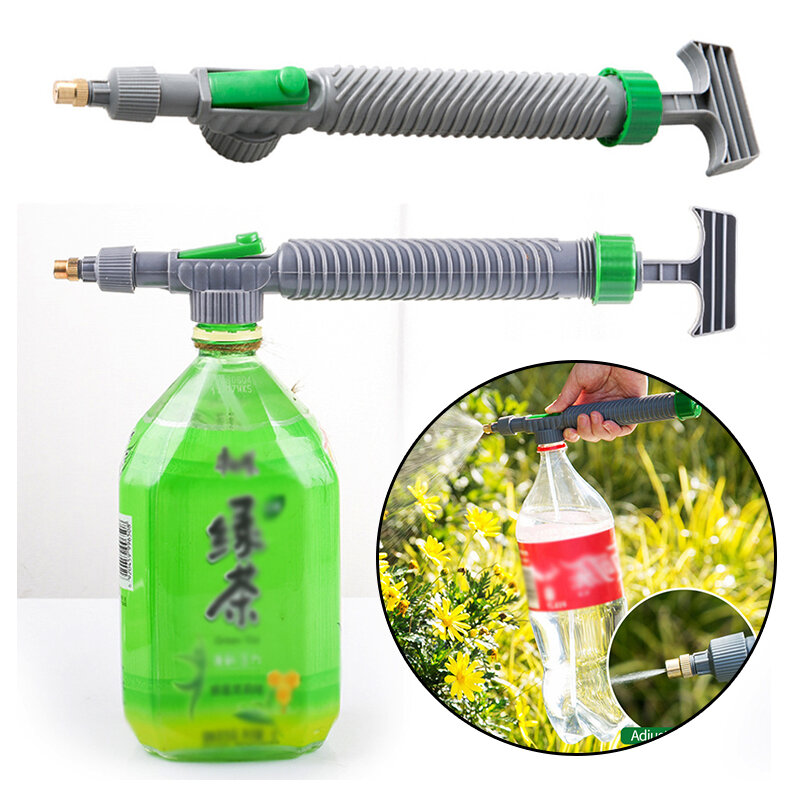 Pompa Udara Bertekanan Tinggi Semprotan Manual Semprotan Botol Minum Dapat Diatur Nosel Kepala Semprotan Alat Penyiram Taman Alat Pertanian