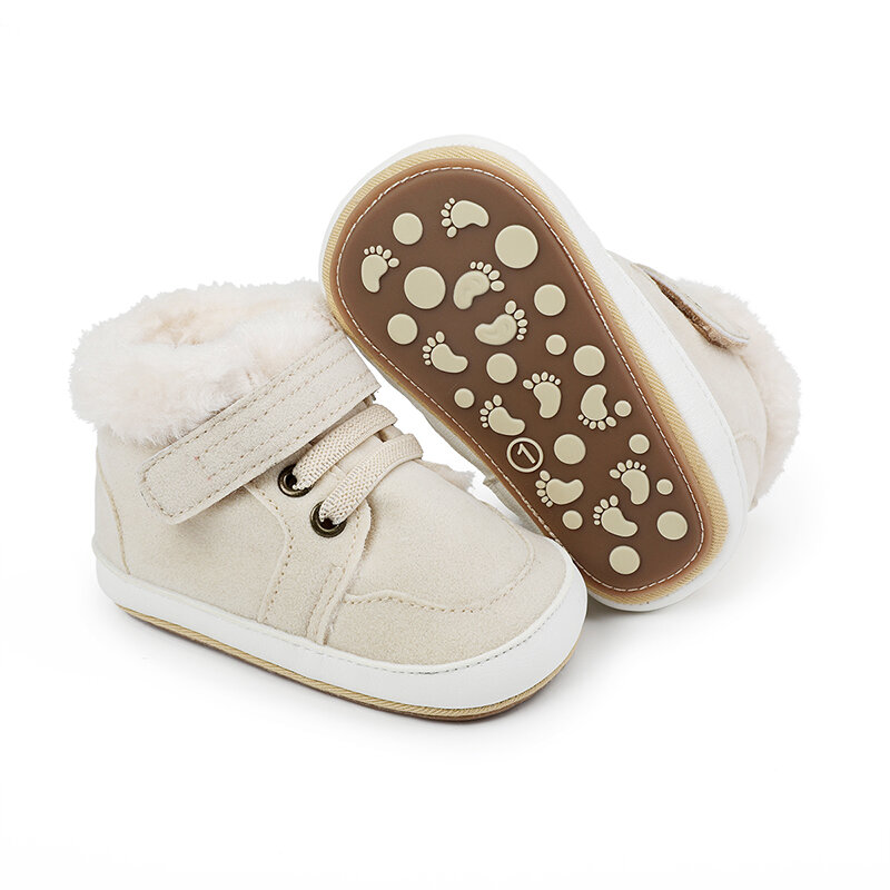 Infant Winter Infant Baby Boys Girls Boots stivali con chiusura Warm Baby First Walker Shoes