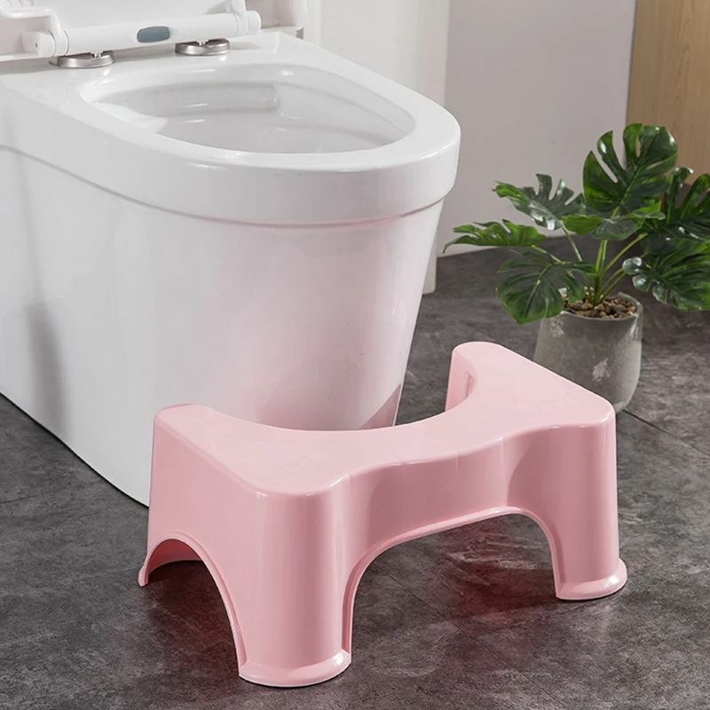 Plastic Hurken Kruk, Toiletkruk, Handig En Compact, Badkamer Toilet Opstapje Voor Kinderen Volwassenen, 17Cm Hoogte