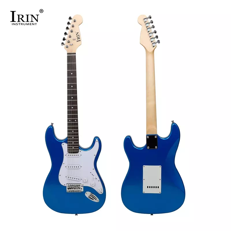 IRIN 39 Inch Electric Guitar 22 Fret Basswood Panel Electric Guitar Set with Case JOYO Amplifier Professional ST Electric Guitar