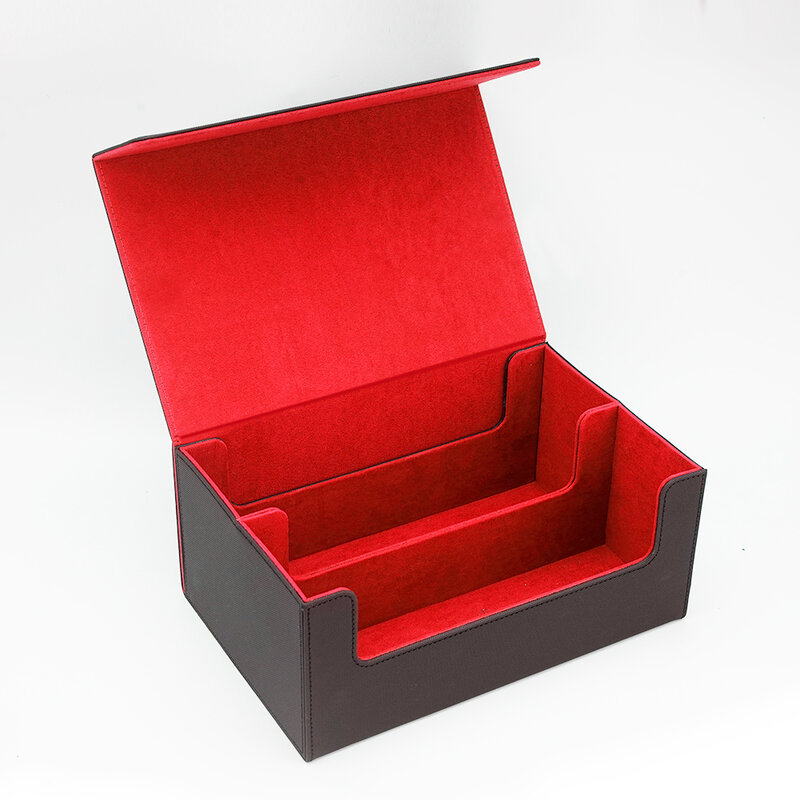 Wielofunkcyjna sztuczna skóra podwójna przegroda na karty z cegłą do gry w pudełka pudełko ochronne