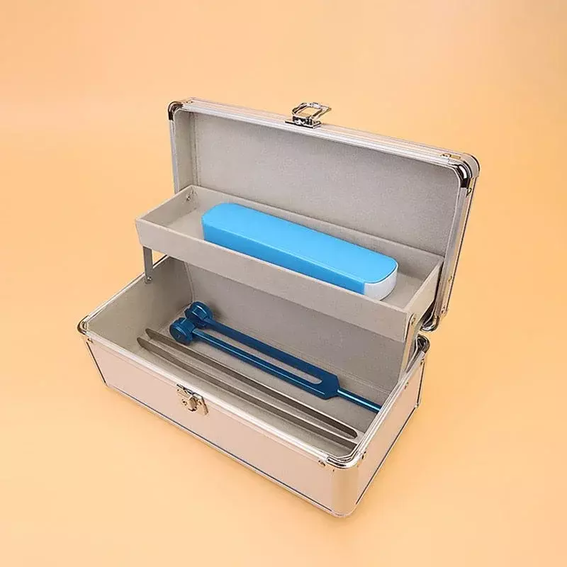 Алюминиевый двухслойный ящик для хранения инструментов, водонепроницаемые профессиональные чистящие детали для ушей, жесткие пустые коробки для инструментов
