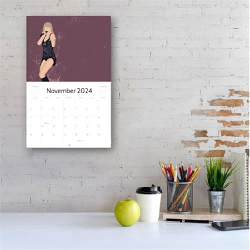 Eras Tour Calendar for Fan, Wall Calendar, Gift for Music Lover, 2024