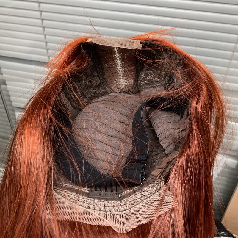 Peruca curta reta Bob, cabelo humano colorido, perucas de cabelo brasileiro pré-arrancadas, densidade de 180%, laço 2x6, P4-350