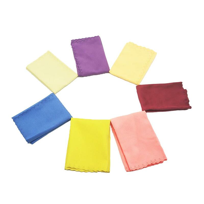 5pcs Instrument Cleaning Cloth Cotton Towels Piano Guitar Violin Saxophone Universal Musical Instrument Wiping Cloth Reusable