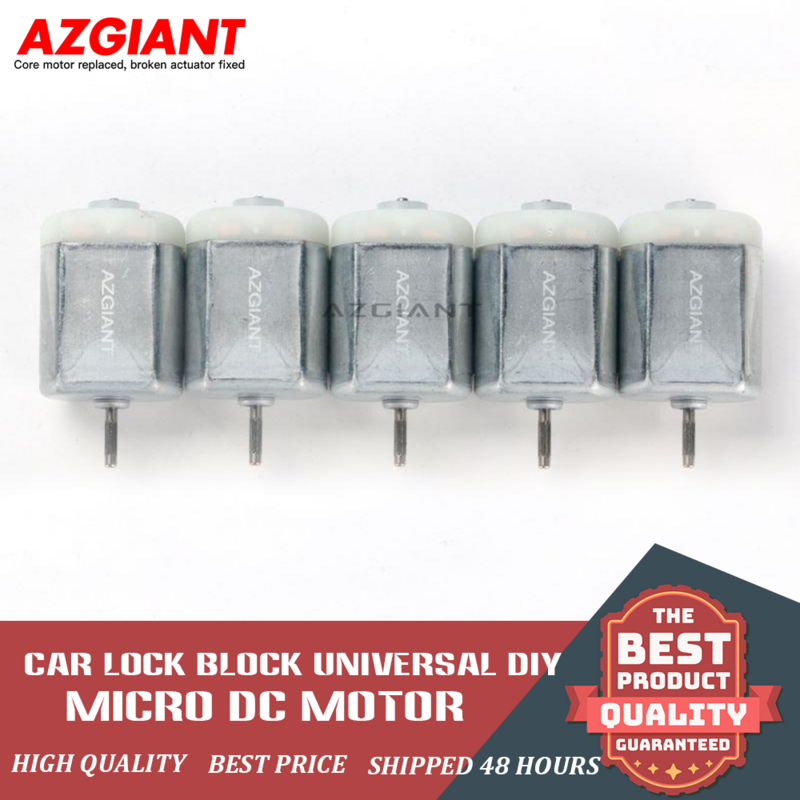 AZGIANT 5pcs  Central Locking Door Lock Rearview Mirror Folding Micro motor For Carbon Brush FC280 Flat Motor 12V DC