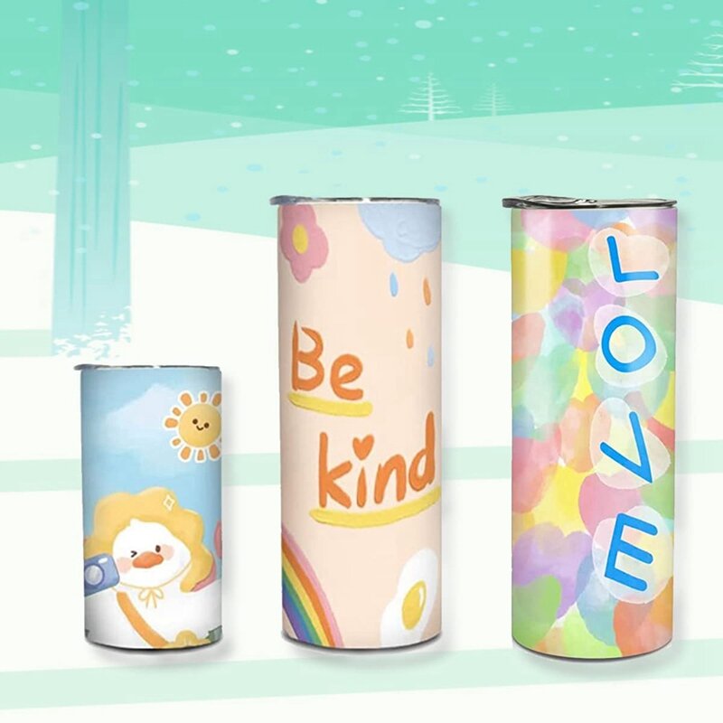 Sublimation Wraps With Heat Tape And Heat Resistant Gloves,For Sublimation Blanks Tumbler,Instead Of Shrink Paper Inoven