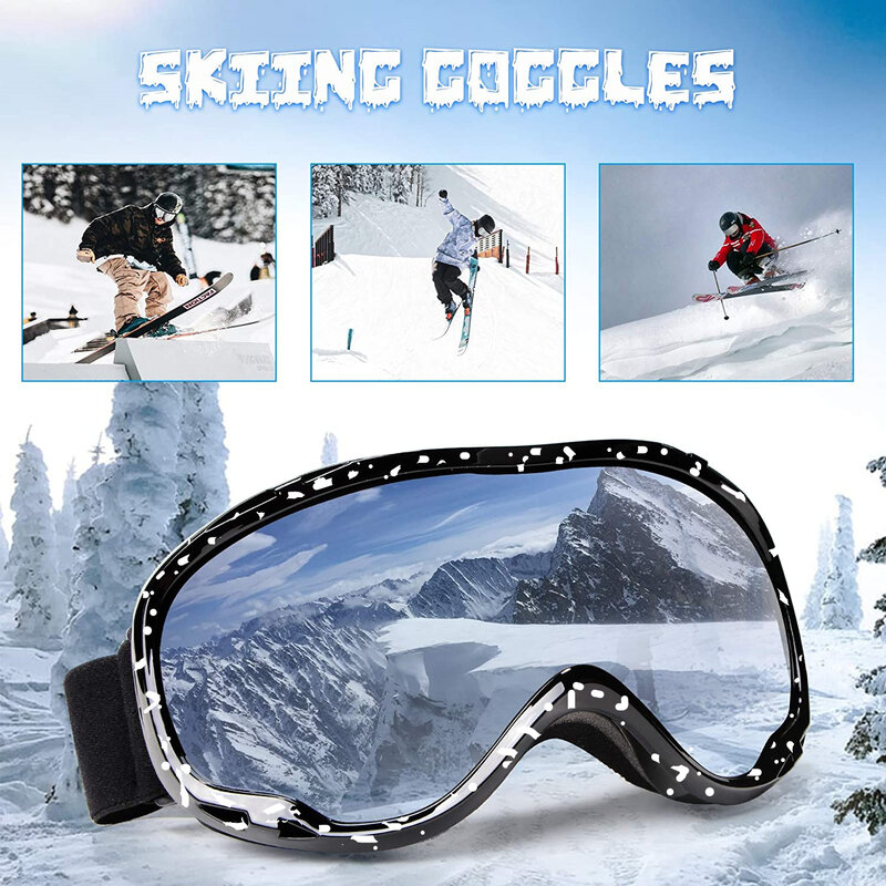 Ski Goggles, Spherical Glasses, Snow Goggles, Koka Myopia Goggles/Hx20 Double Layer Anti-Fog