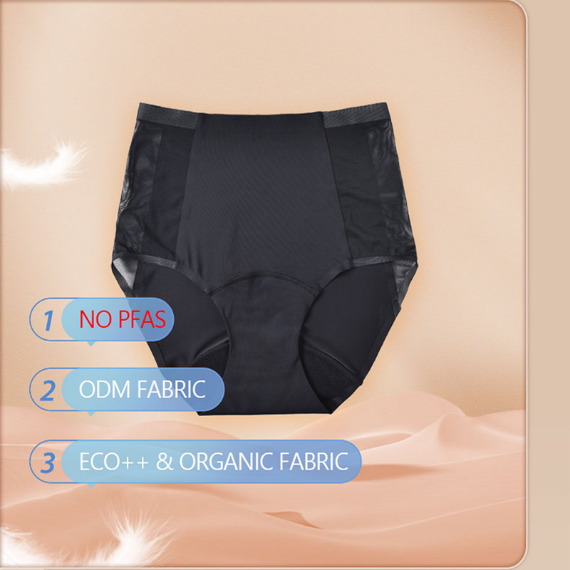4 Pcs Women's Panties Menstrual Period Panties Abundant Flow Menstrual Panties For women 4-Layer Leak Proof Physiological Pant
