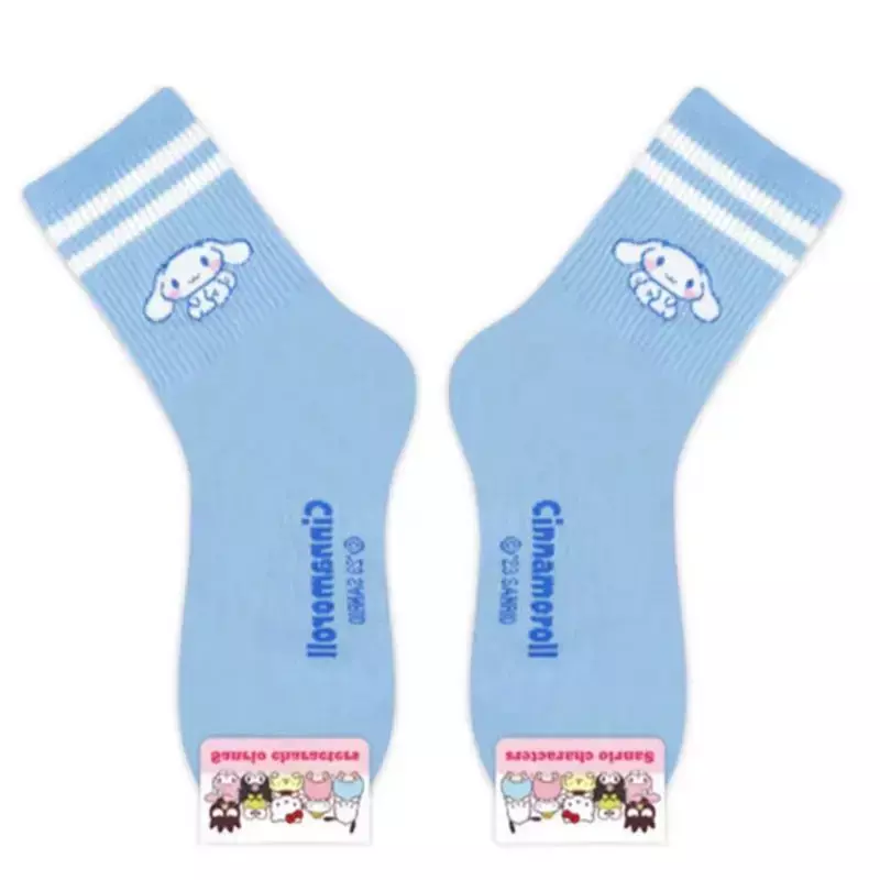 Sanrio Cinnamoroll My Melody Kawaii аниме осенние зимние носки понравилось Kuromi милые Мультяшные средние фотографические подарки для детей