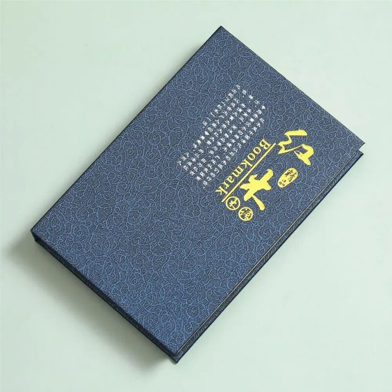 Pembatas Buku Redwood klasik ukiran gaya Cina, hadiah perusahaan antik berlubang membaca alat tulis siswa