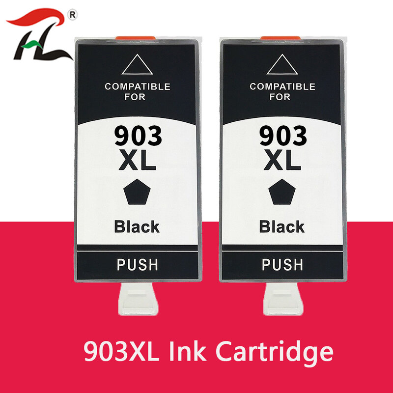 HTL tinta HP 903 903XL 907XL, Cartridge tinta kompatibel untuk OfficeJet Pro 6950/6960/6961/6970/6971 Printer All-in-One untuk Eropa