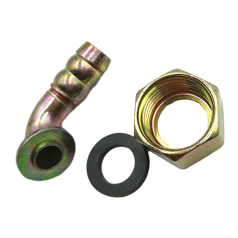1pc Brass Hose Fitting 11mm 19mm Gas Cooker Universal Joint Hose Connection Internal Thread Intake Elbow Screw Connector Coupler