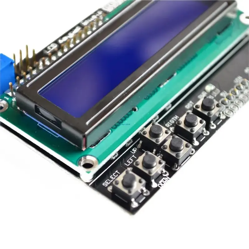 Perisai Keypad LCD LCD1602 Tampilan modul 1602 LCD ATMEGA328 ATMEGA2560 layar raspberry pi UNO biru