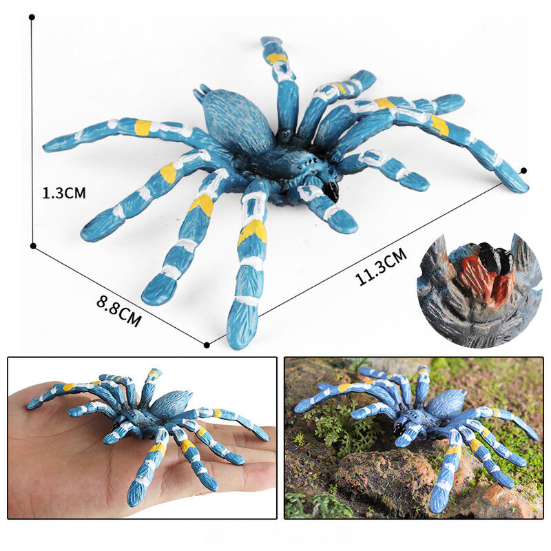 Kinder Simulatie Dier Insect Model Speelgoed Solide Spin Vlinder Zeven Ster Lieveheersbeestje Kinderen Indoor Model Speelgoed