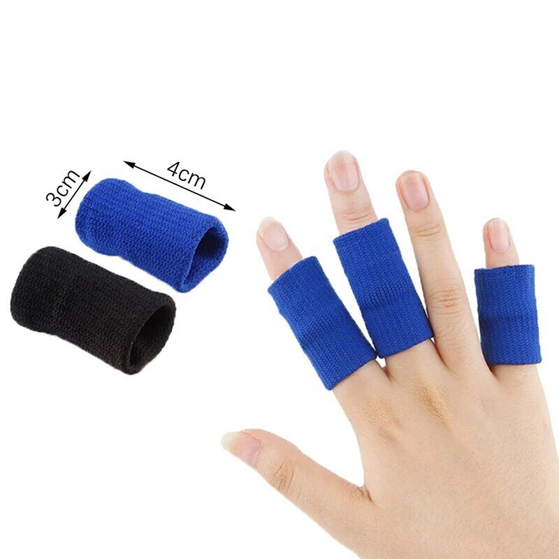 10Pcs Comfortable Finger Brace Splint Sleeve Thumb Support Protector Elastic Breathable Stabilizers For Golf Basketball