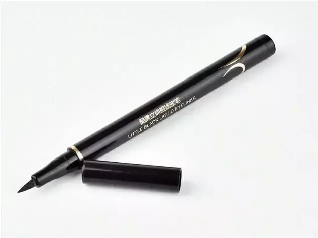 Neue Schwarz Feine Lange Dauerhafte Flüssige Eyeliner Wasser Stift Wasserdicht Schnell trocknend Make-Up Werkzeuge