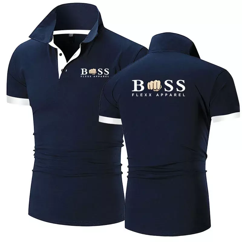 Heren Revers Anti-Pillin Polo T-Shirt Slim Fit Business Polo Pullover Blouses Mode Golf Wear Luxe Polo T Shirt Voor Heren