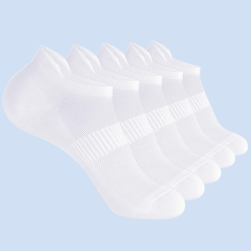 Calcetines tobilleros para correr para hombre y mujer, calcetín deportivo, blanco, negro, gris, suave, fino, bajo, 5/10 pares