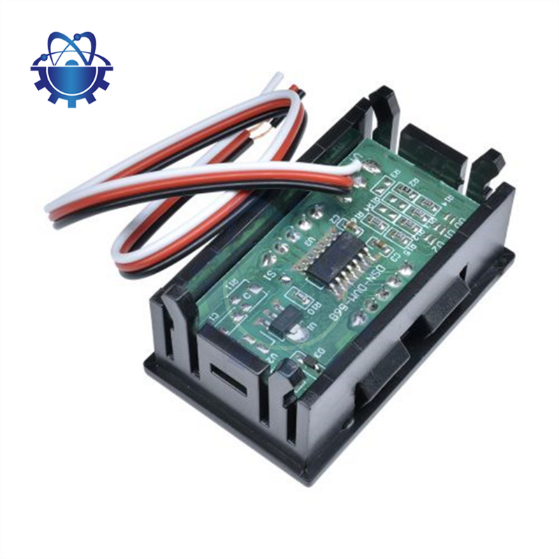 Módulo de voltímetro digital LED de tres líneas DC 0 a 99,9v 0,56 pulgadas, con módulo de voltaje de línea terminal y panel de corriente