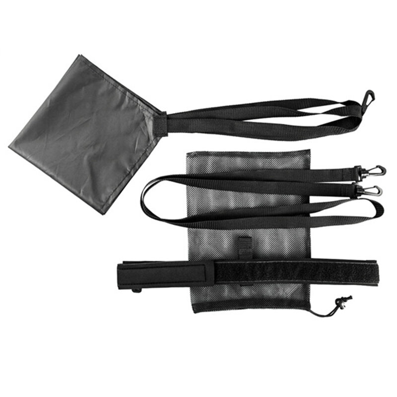 Swimming Strength Training Resistance Belt 20cm/30cm/40cm Training Parachute Adults Kids Waterproof Multi-layer Waist Equipment