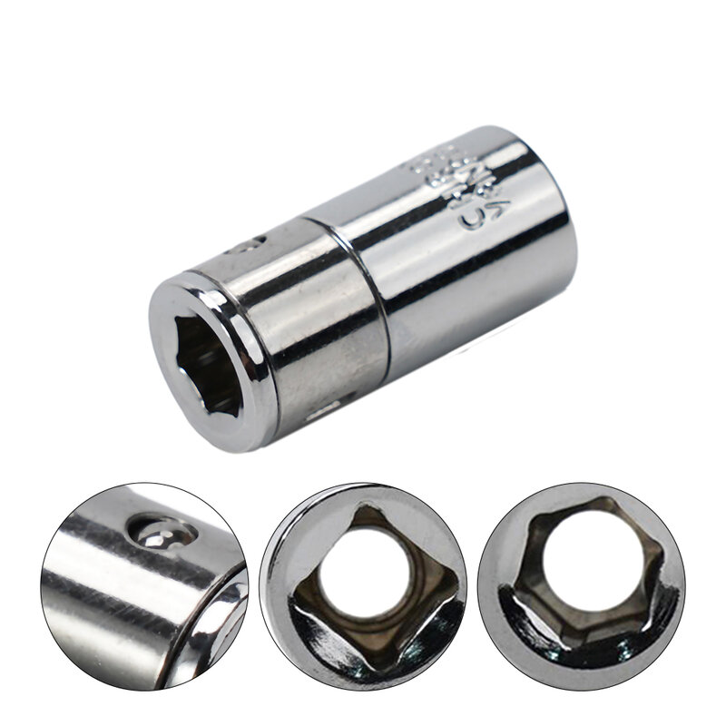 1/4" Square Drive To 1/4" Hex Shank Socket Bits Converter Quick Release Screwdriver Holder Square Drive Socket Adapter Tool