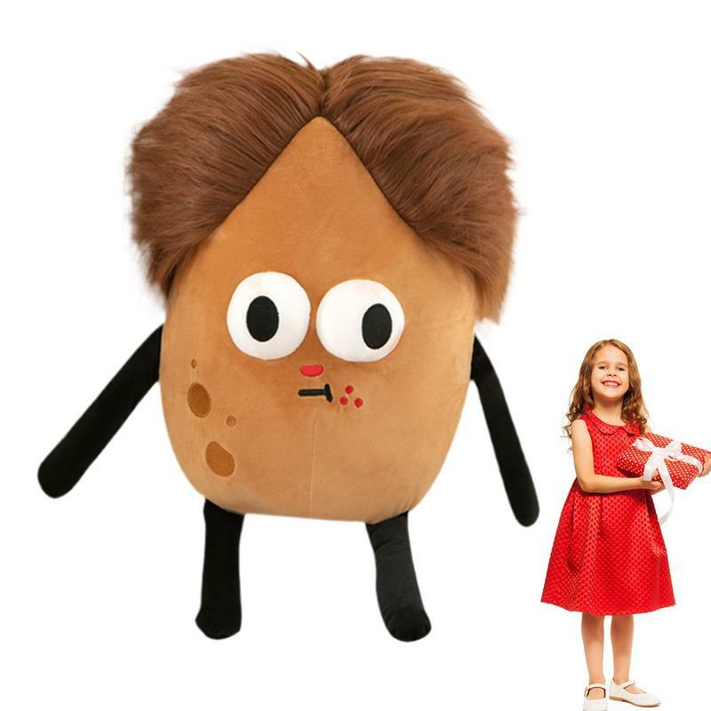 Stuffed Potato Plushies Stuffed Potato Pillow With Funny Expression Vivid Vegetable Doll Skin-Friendly For DormitoryBedroom Stud