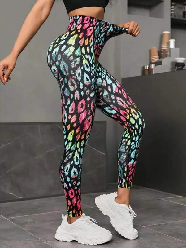 Pantalones de Yoga con estampado 3D sin costuras para mujer, mallas deportivas de entrenamiento Push Up, mallas de cintura alta, ropa de Fitness