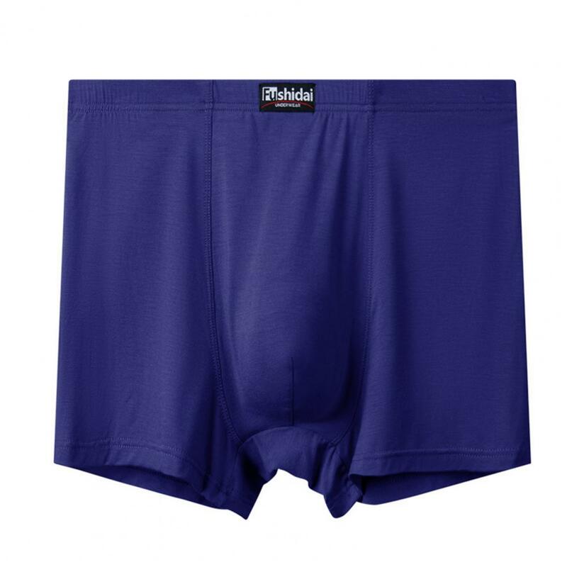 Men Panties U Convex Solid Color Stretchy Close Tit Underpants Plus Size High Waist Underwear Shorts for Living Room