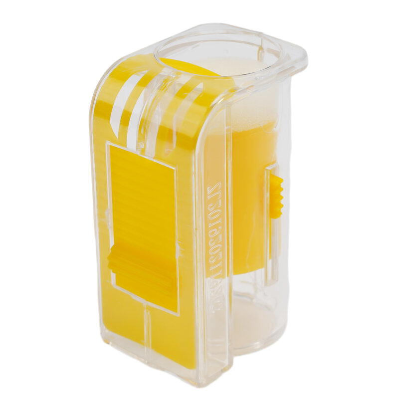 Capteur de marqueur de bouteille en peluche de qualité supérieure, taille compacte, jaune vibrant, design transparent, idéal pour l'apiculture