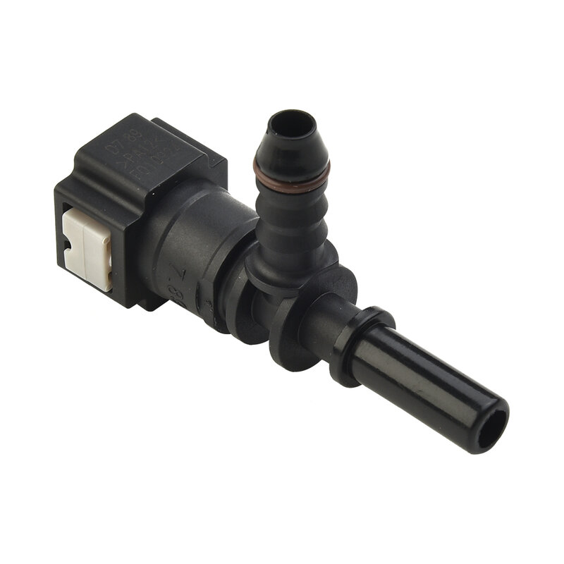 High Quality Tightness Convenient Release Connector 7.89mm Black Bundy Female Fuel Line Hose Nylon Tee Fitting