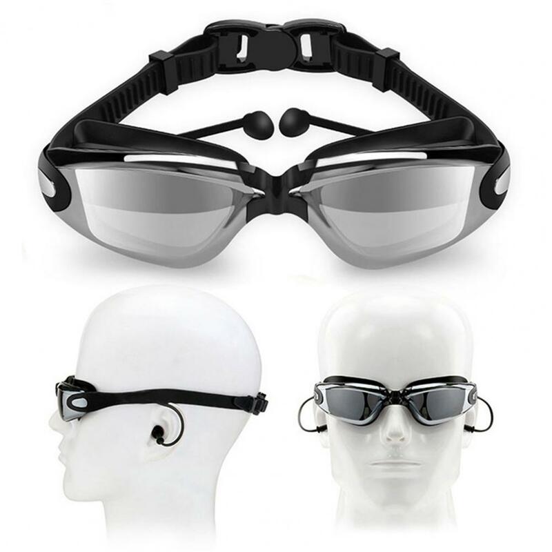 Elektroforese Plating Zwembril Ultralichte Uv Bescherming Zwembril Met Anti-Fog Coating Voor Vrouwen Mannen Voor Visie