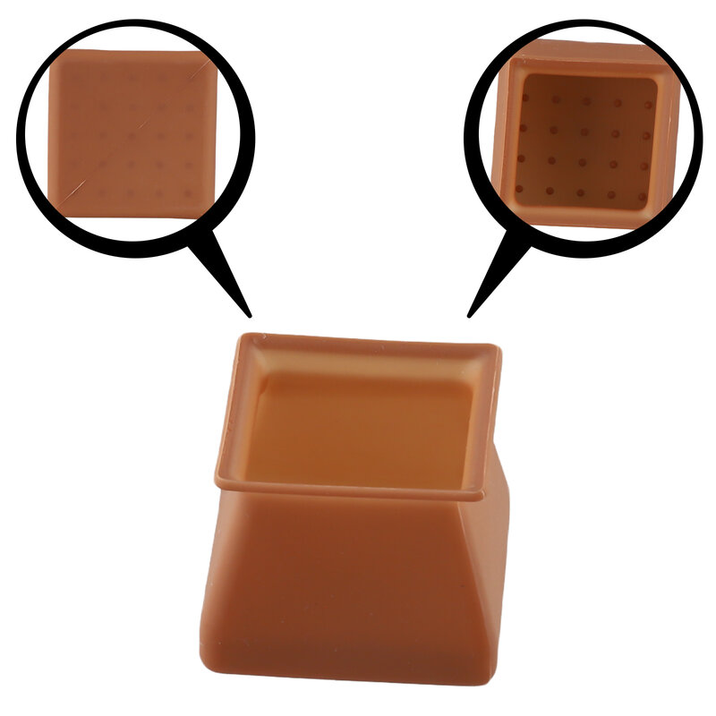 식품 등급 실리콘 커버 의자 발 패드, 3.7*3.7*3cm, BPA 프리 의자 다리 캡, 실리콘 테이블 바닥 보호, 신제품