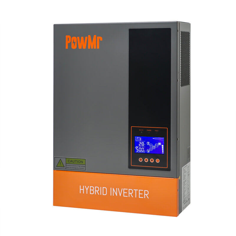 Powmrエネルギーストレージインバーター、48V純粋な正弦波パワーインバーター、5.6kwソーラーインバーター、オフグリッドハイブリッド