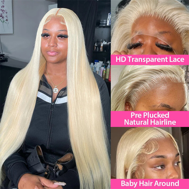 Blonde 613 HD Lace Frmeds Wig pour femme, perruques droites, 13x6, 13x4 Lace Frmeds Wig, Cheap Choice, En vente Liquimanquer
