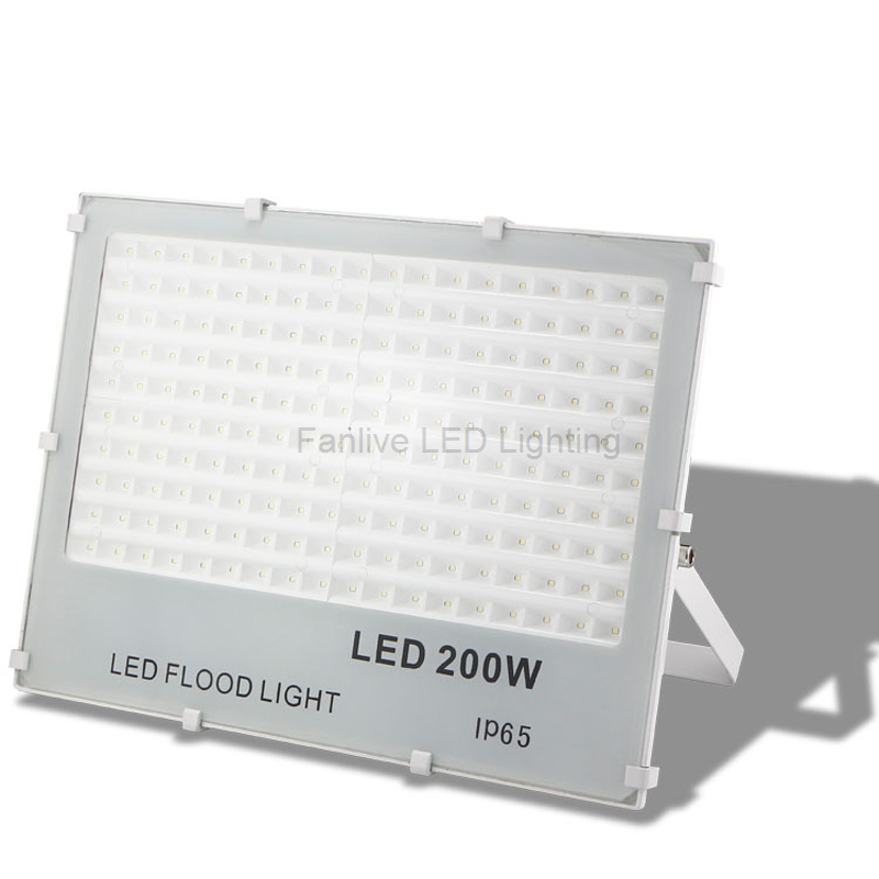 20pc Ultrathin Foco LED Exterior FloodLight 200w Garden Spot AC85-265V Reflector Waterproof IP66 Spotlight Wall Outdoor Lighting