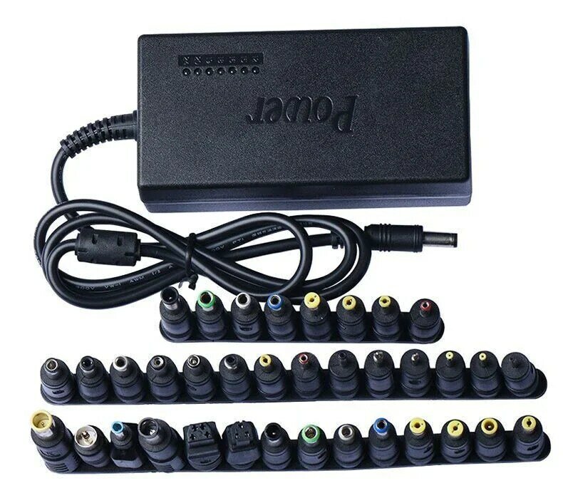 34Pcs Universal Power Adapter 96W 12V To 24V Adjustable Portable Charger For Dell Toshiba Hp Asus Acer Laptops Eu-Plug