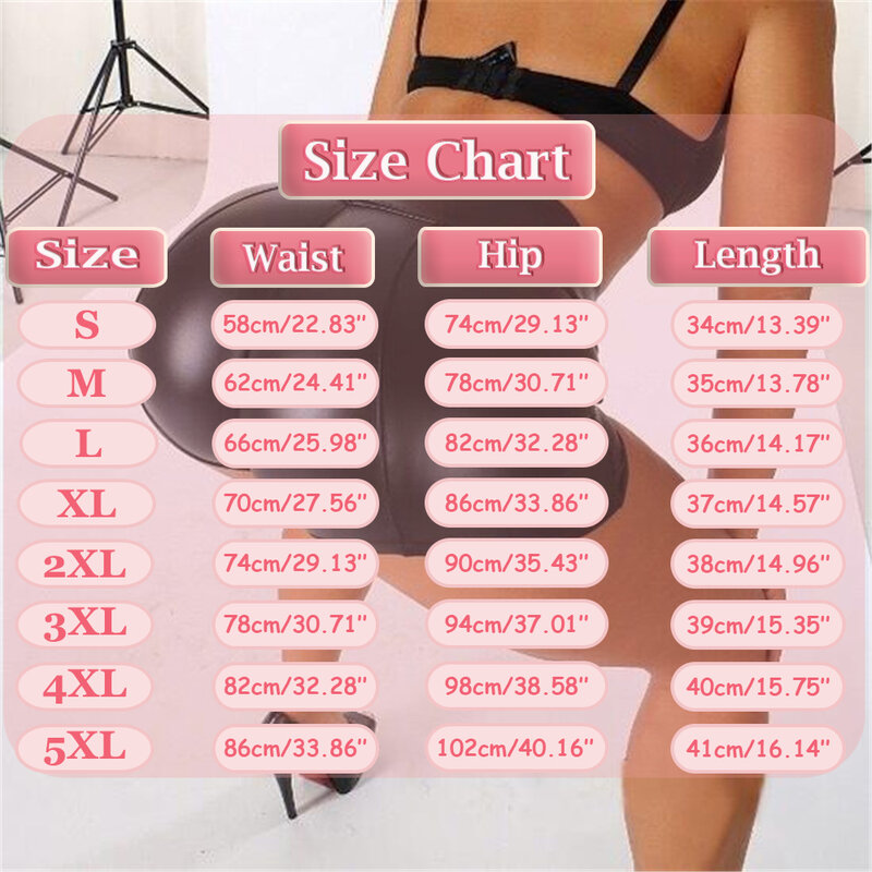 Women Sexy Night Clubwear Costumes Shorts PU Leather Short Pants High Waist Short Pants Tight Faux Leather Sport Fitness Shorts